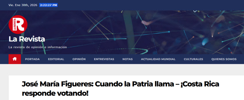 José María Figueres: Cuando la Patria llama – ¡Costa Rica responde votando!